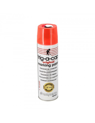 Bombe de traçage 500ml Rouge vif Fluo - Unité