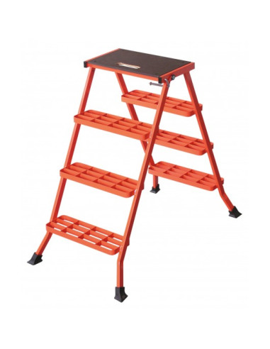 Marchepied pliant Acier 4 marches Hauteur 90 cm...