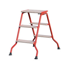 Marchepied pliant Acier 3 marches Hauteur 70 cm -...