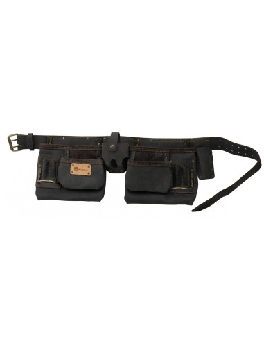 Ceinture avec poches en cuir tanné - MONDELIN...