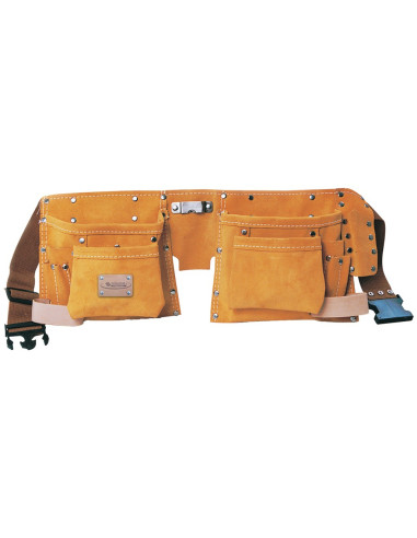 Porte outils tablier 11 poches cuir et daim -...
