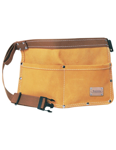 Porte outils poche double cuir et daim -...