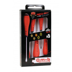 Jeu de 6 tournevis Fente + Philips - MOB 9128005101 2
