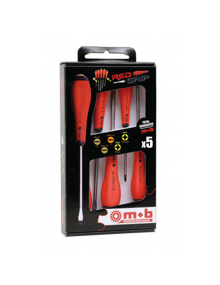 Jeu de 6 tournevis Fente + Philips - MOB 9128005101