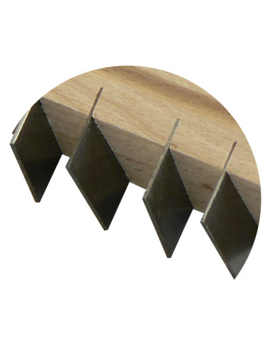 Chemin de fer Plat 300x40mm (Lames lisses) -...
