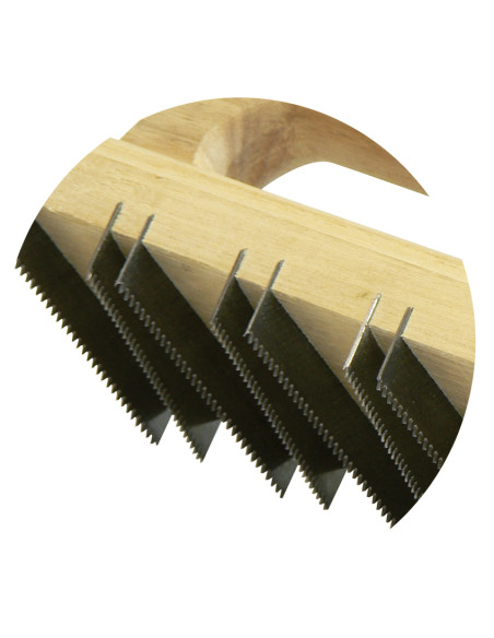 Chemin de fer Bois 24x7cm (Avec Dents pas de 3mm) - TALIAPLAST 301401