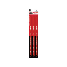 Pack 3 lames scie acier rapide qualité HSS longueur 300mm...