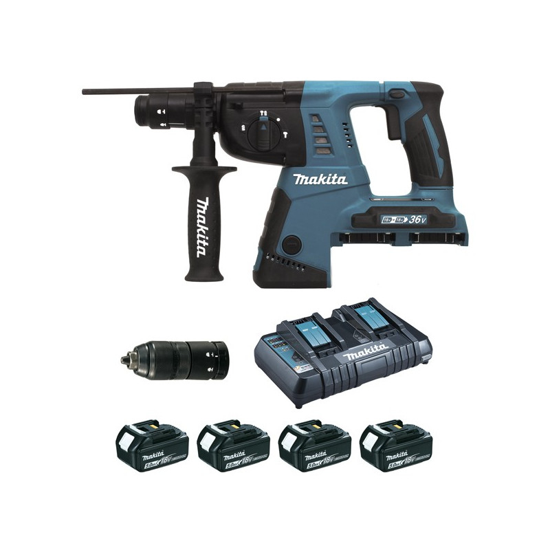 Coffret perfo-burineur SDS-Plus 36 V Li-Ion 5...