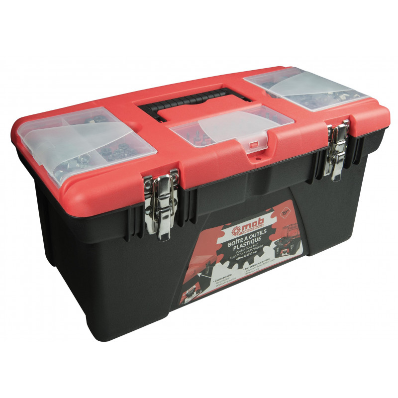 Boîte à outils plastiques 16'' 415x210x190 - MOB