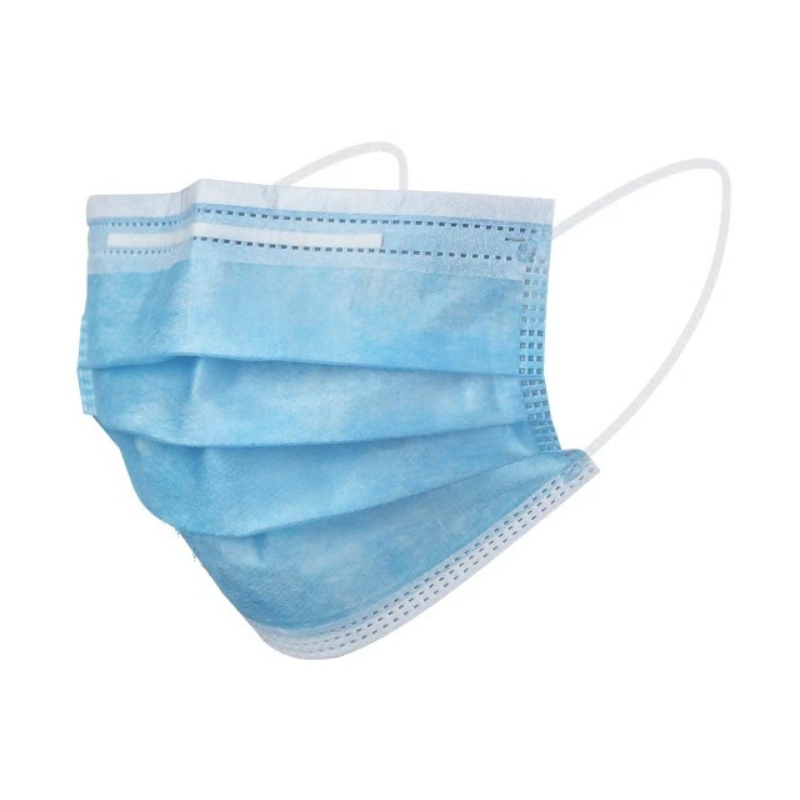 Masque chirurgical 3 plis Type 2 - Jetable Bleu...