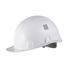 Casque de chantier Blanc en ABS Serrage crémaillère - Unité