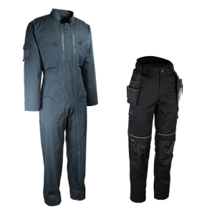 Combinaison, pantalon et short de travail